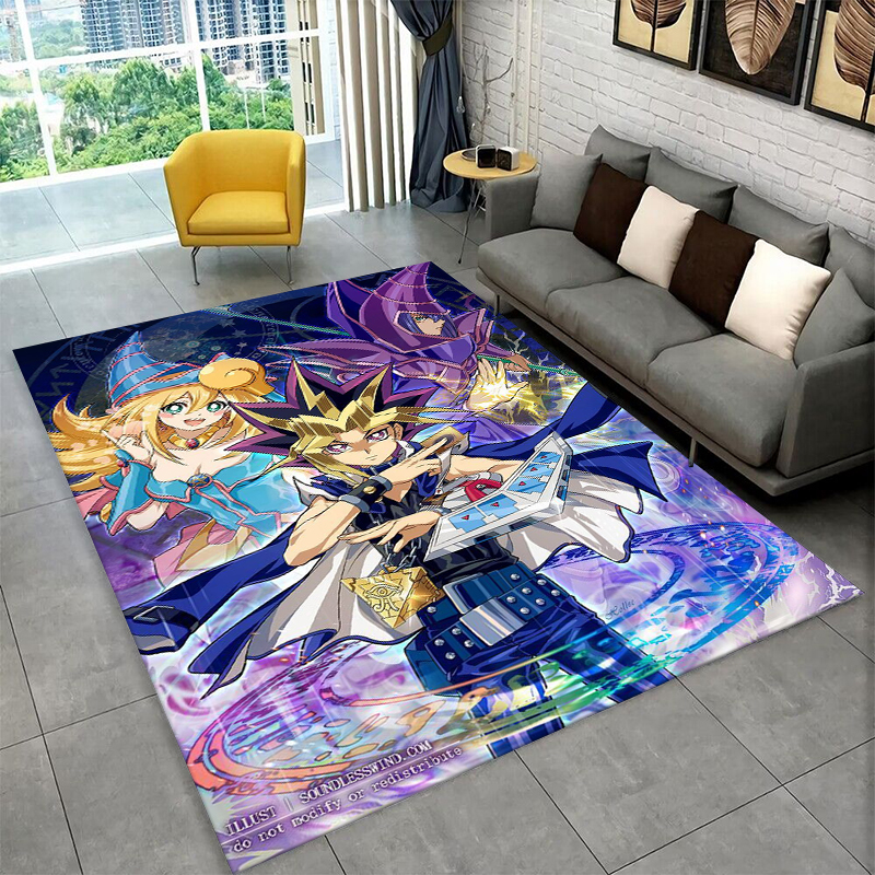 Home Decor Games Online Free - Dywanik z motywem Yu-Gi-Oh, karty potworów,