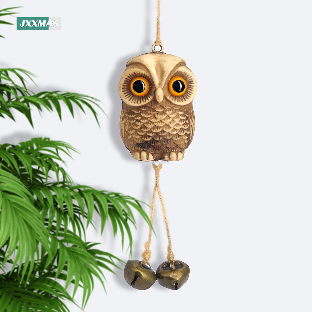Home Decor Quirky - Wystrój ogrodu wisiorek sowa statua strach