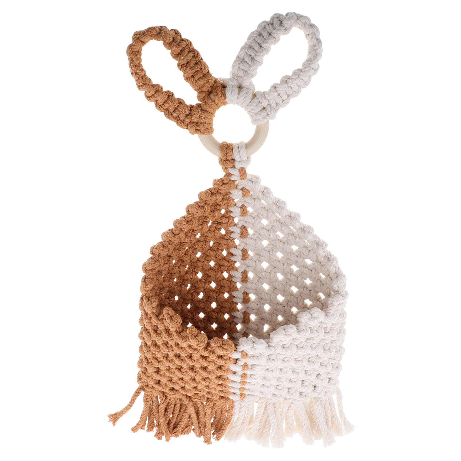 Macrame Wall Hanging - Bawełniana, ręcznie tkana makrama do powieszenia