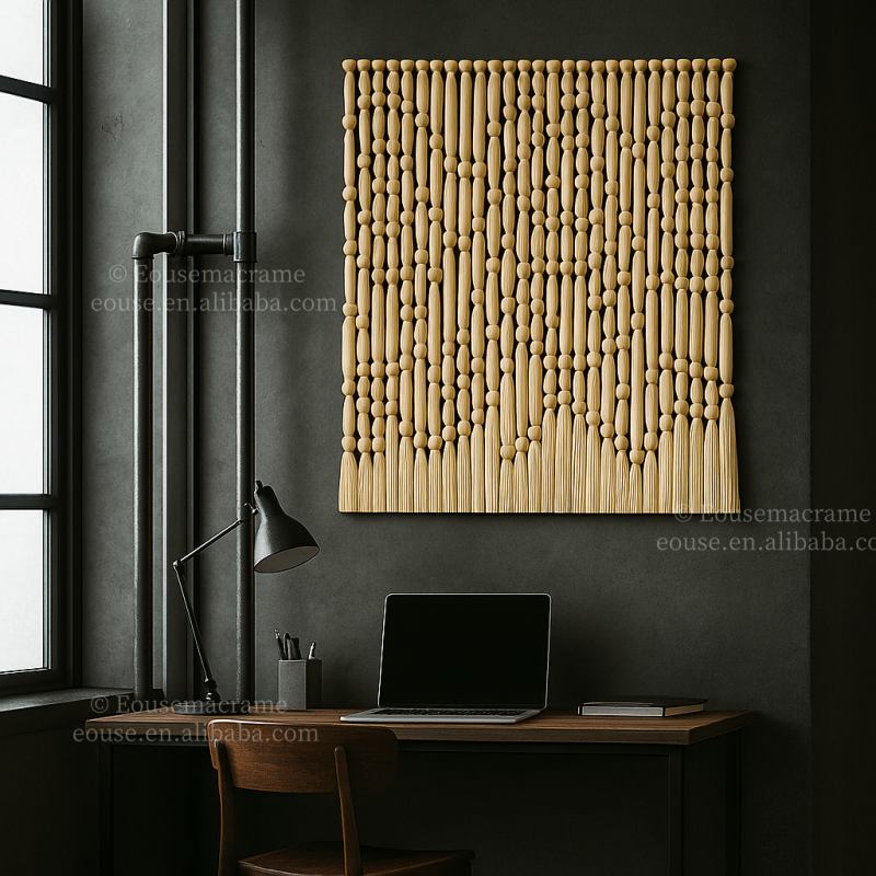 Macrame Wall Hanging - Luksusowa, ręcznie robiona makrama, duża tkana