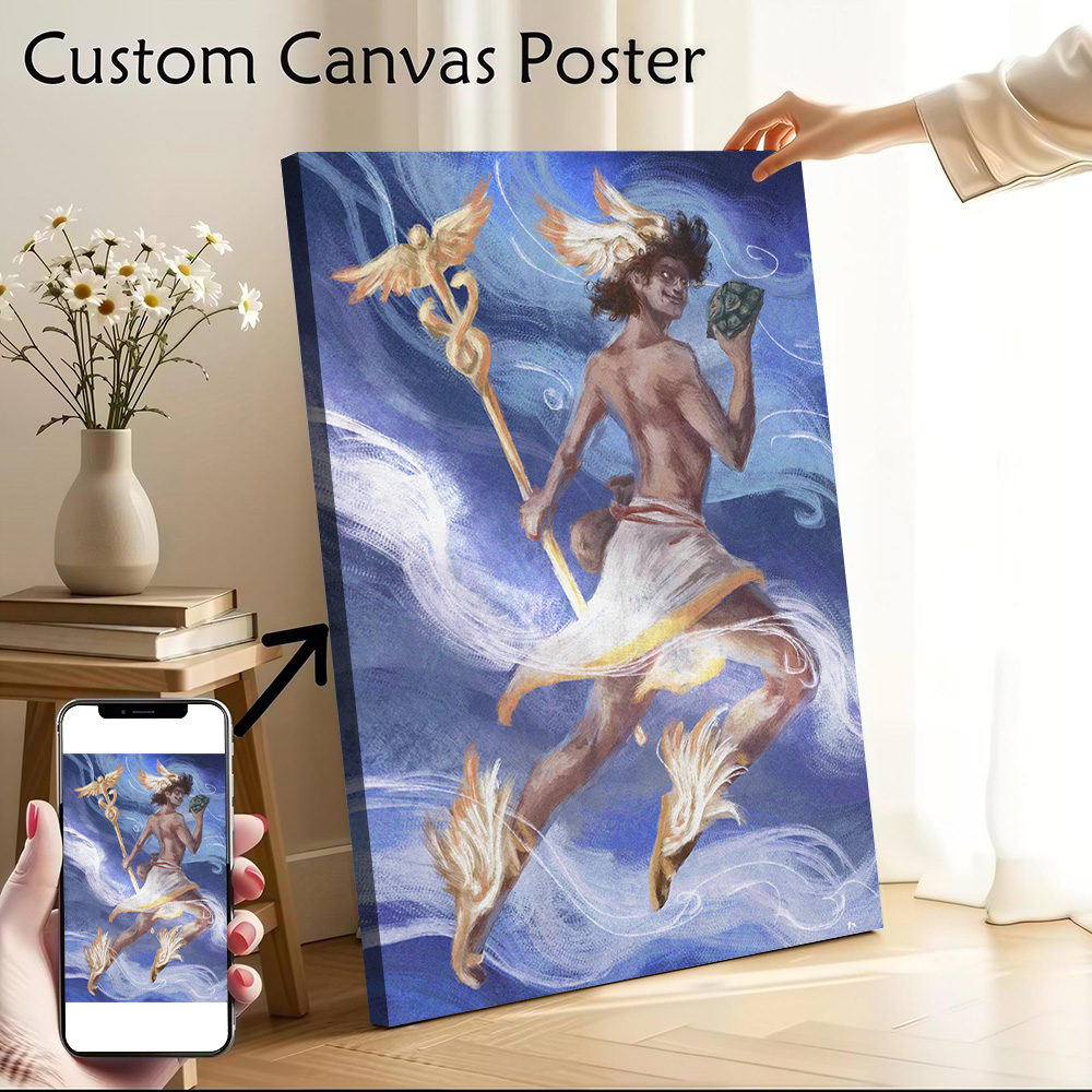 Home Decor Hermes - Plakat na płótnie Hermes, personalizowany drukowany