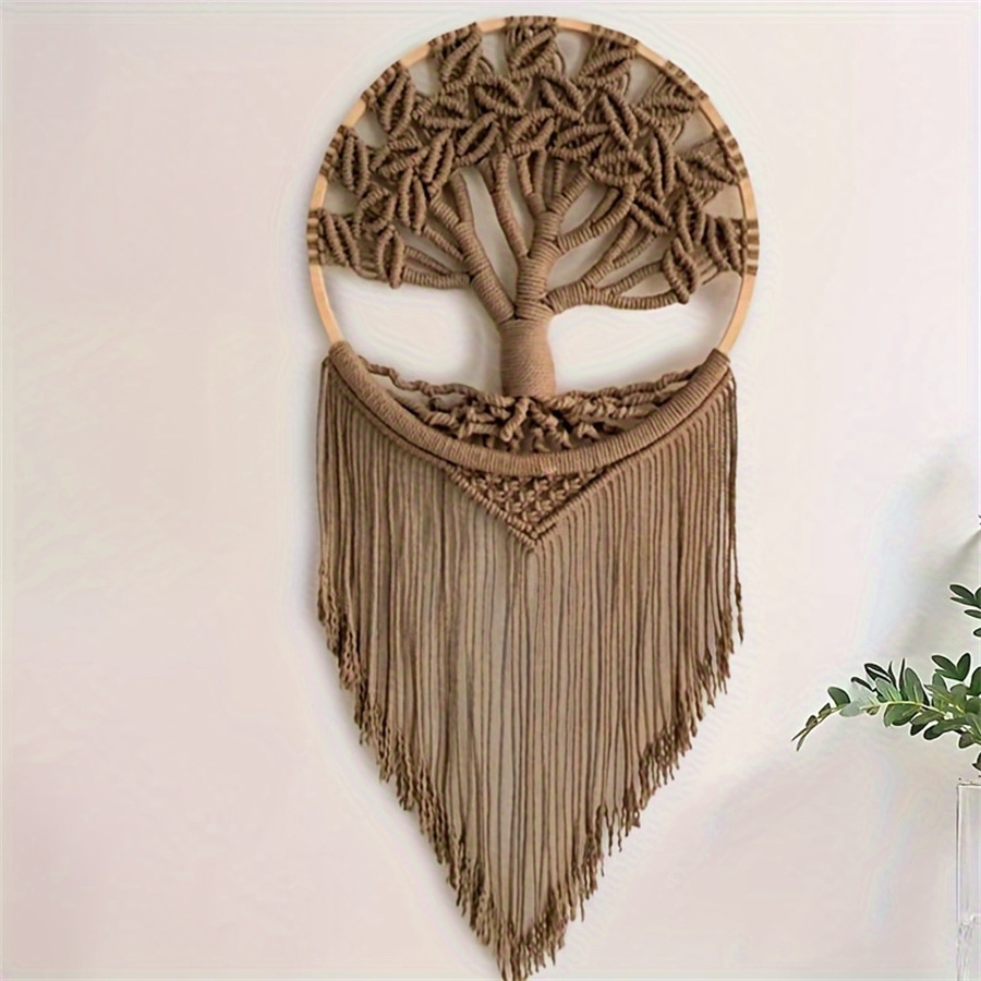 Macrame Wall Hanging - Drzewo życia Makrama Wisząca Ściana Ręcznie