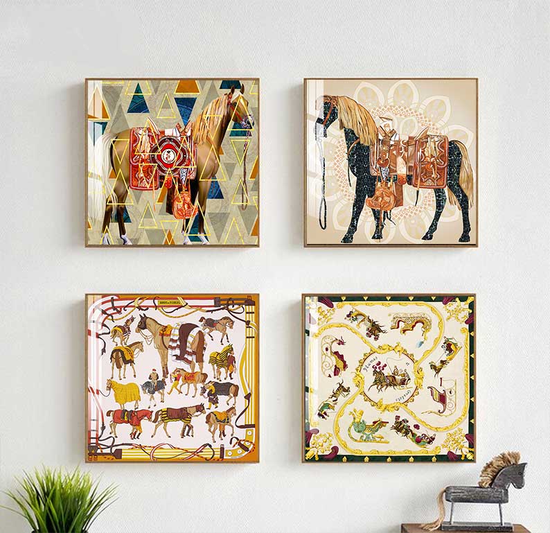 Home Decor Hermes - Nowoczesne Konie Obrazy Na Płótnie Obrazy