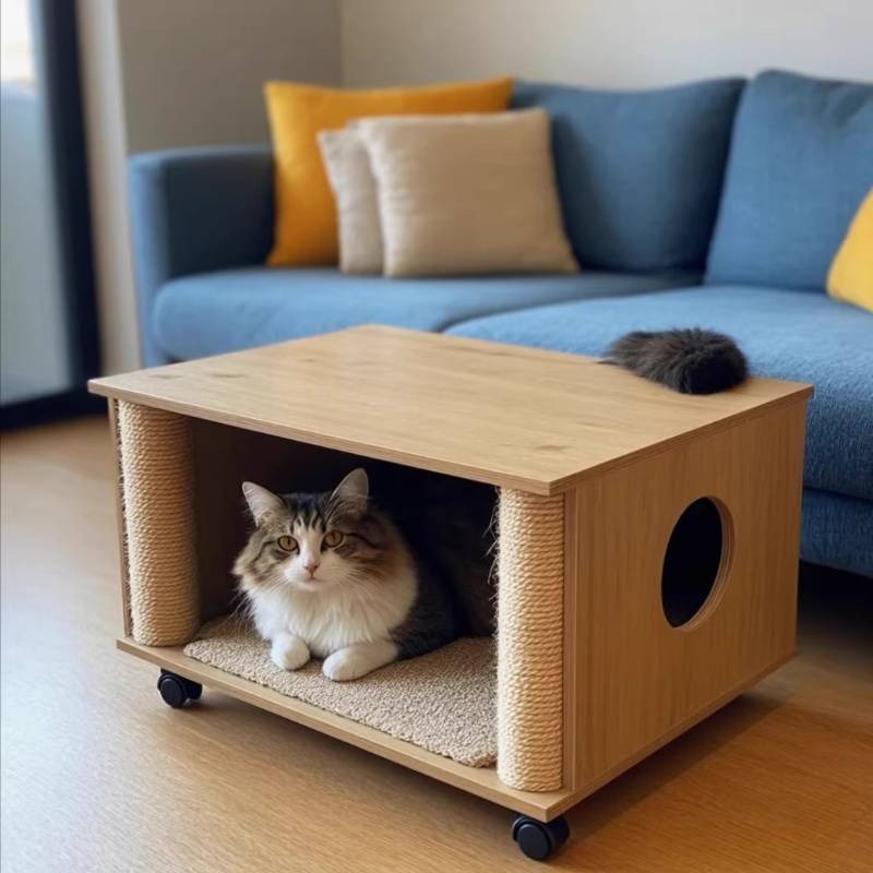 Home Decor On Wheels - Stolik na kółkach japoński, stolik pomocniczy,