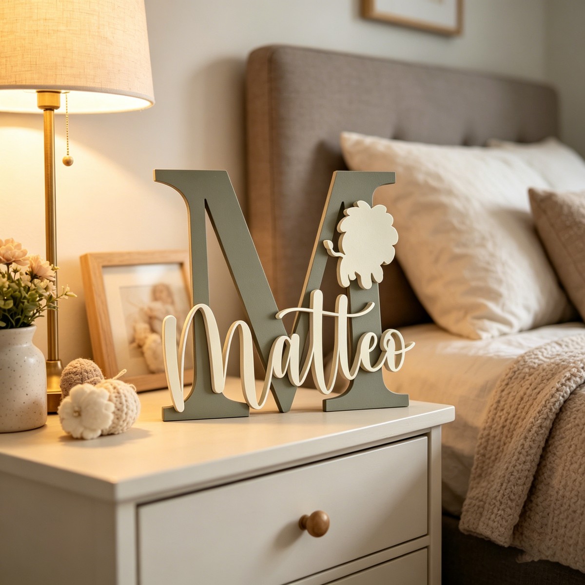 Home Decor Diy - 1 szt. Personalizowana drewniana tabliczka z