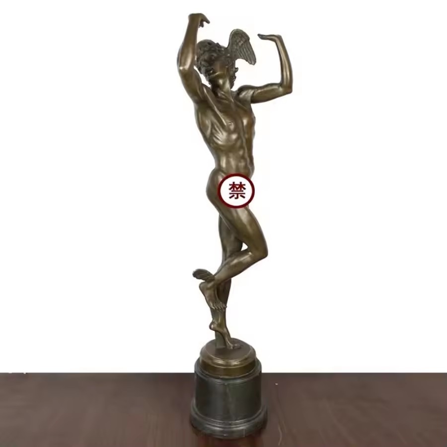Home Decor Hermes - Brązowa Grecka Hermes Rzymski Merkure Statua