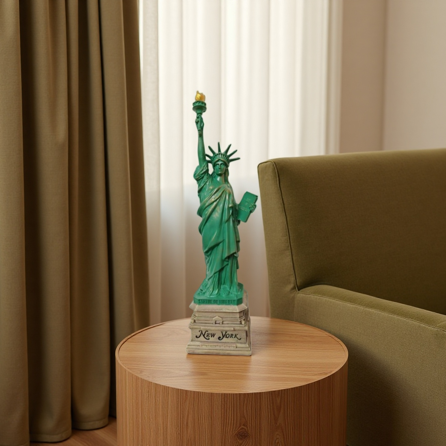 Home Decor New York - Statuetka Wolności z żywicy, akcesoria na