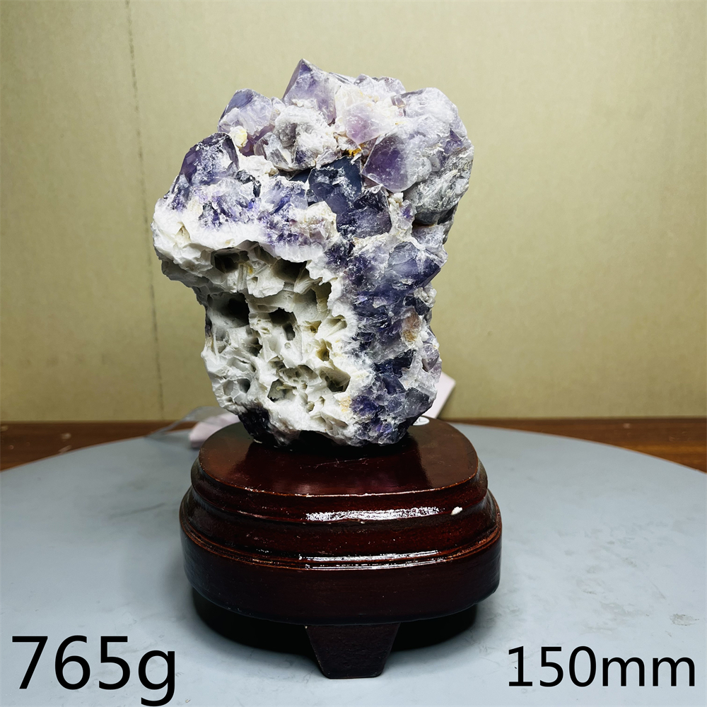 Home Decor Za - Naturalny Kamień Szlachetny Ametyst Kryształowy Klaster