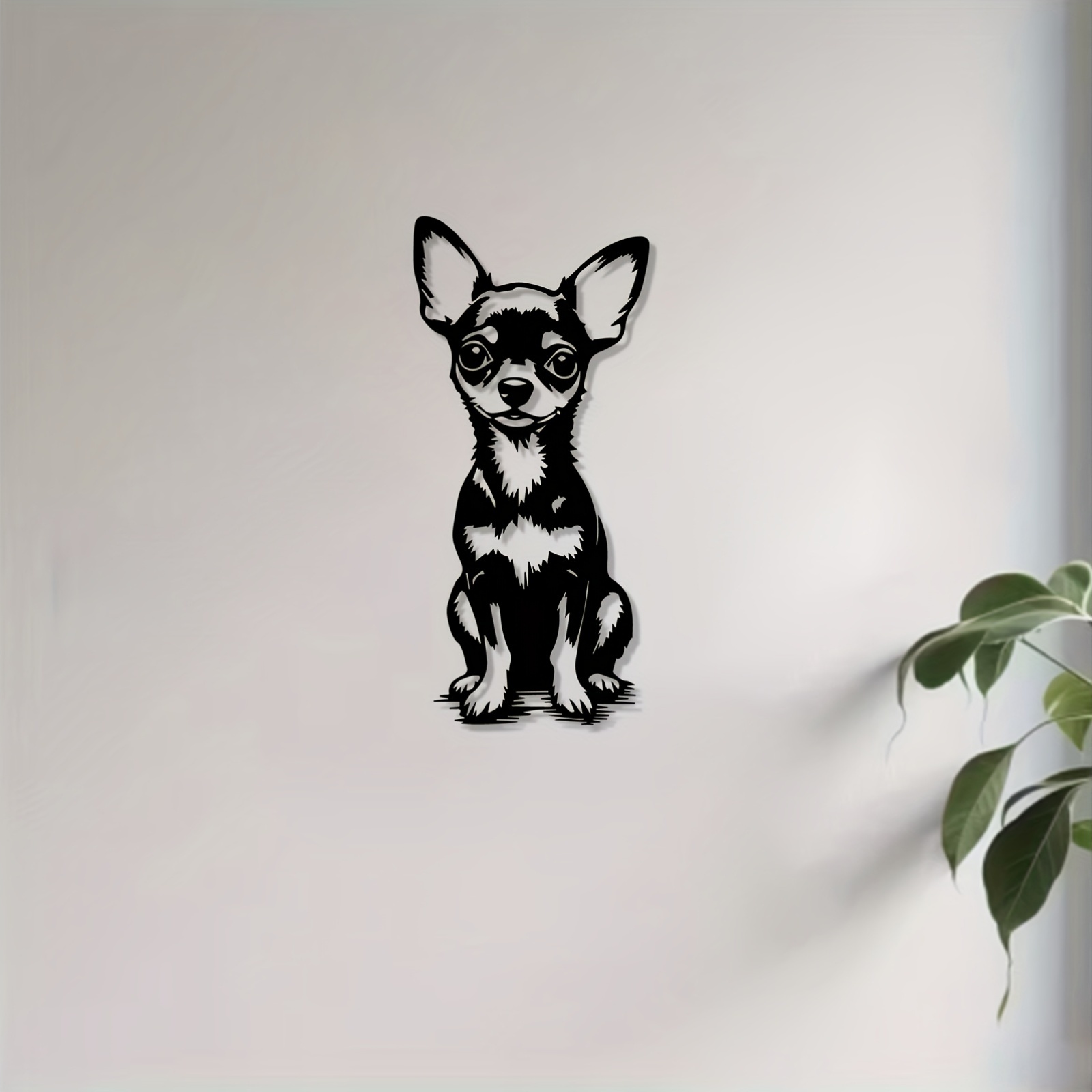 Home Decor Quirky - Nowoczesna metalowa dekoracja ścienna, urocza statuetka