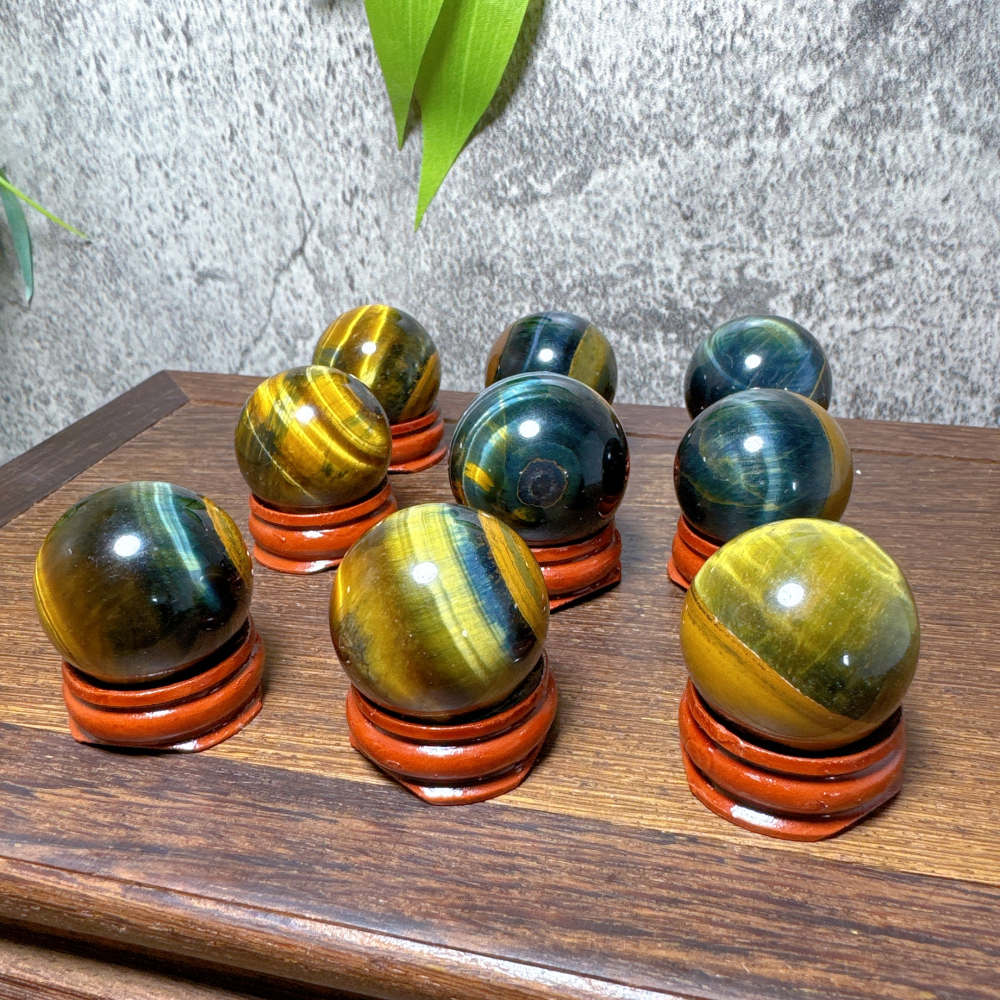 Home Decor Za - Losowa 1 szt. Naturalna Niebiesko-Żółta Kula