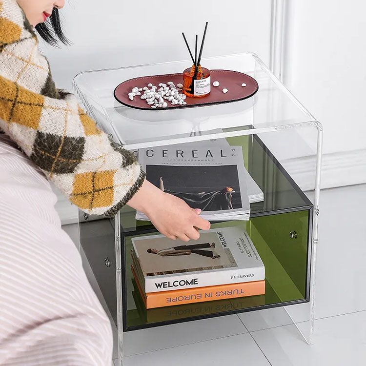 Akrylowy stolik nocny z dodatk – Home Decor On Wheels recenzja i cena