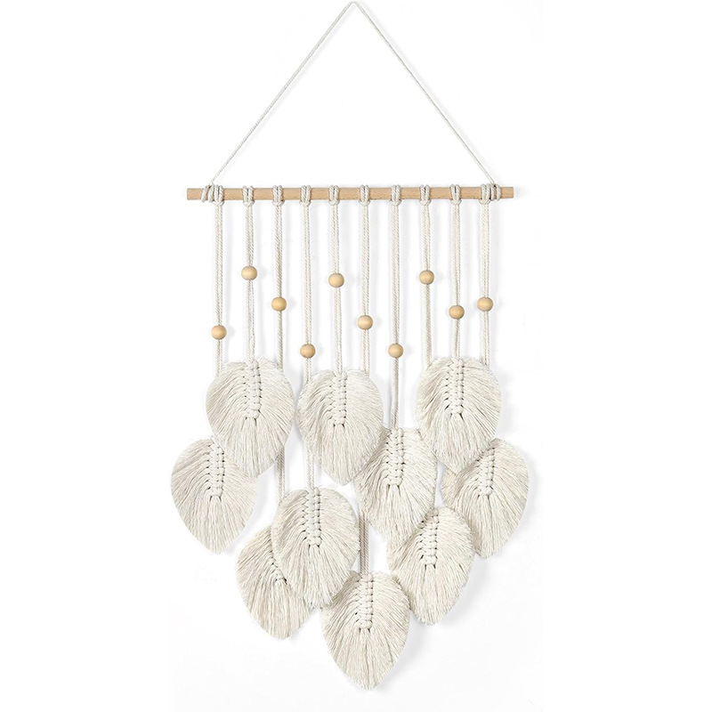 Bohemian Macramé Leaf Wall Han – Macrame Wall Hanging recenzja i cena