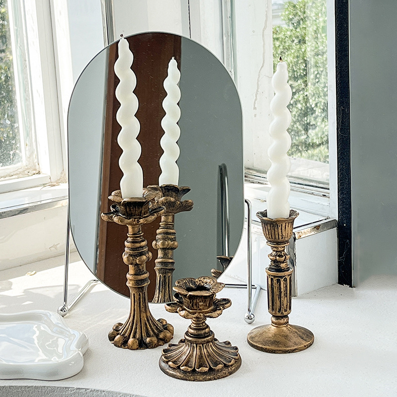 Antyczny brązowy świecznik w s – Home Decor In recenzja i cena