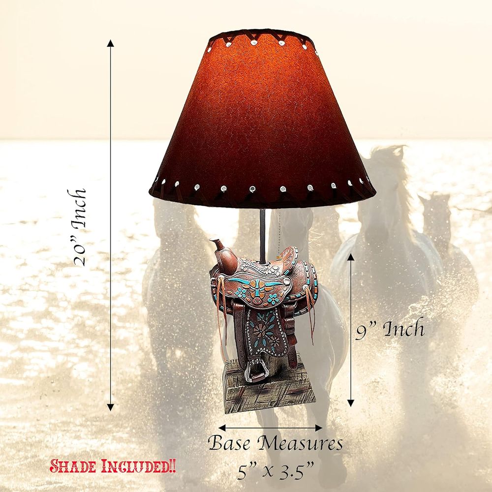 Lampa stołowa w stylu kowbojsk – Home Decor Room recenzja i cena