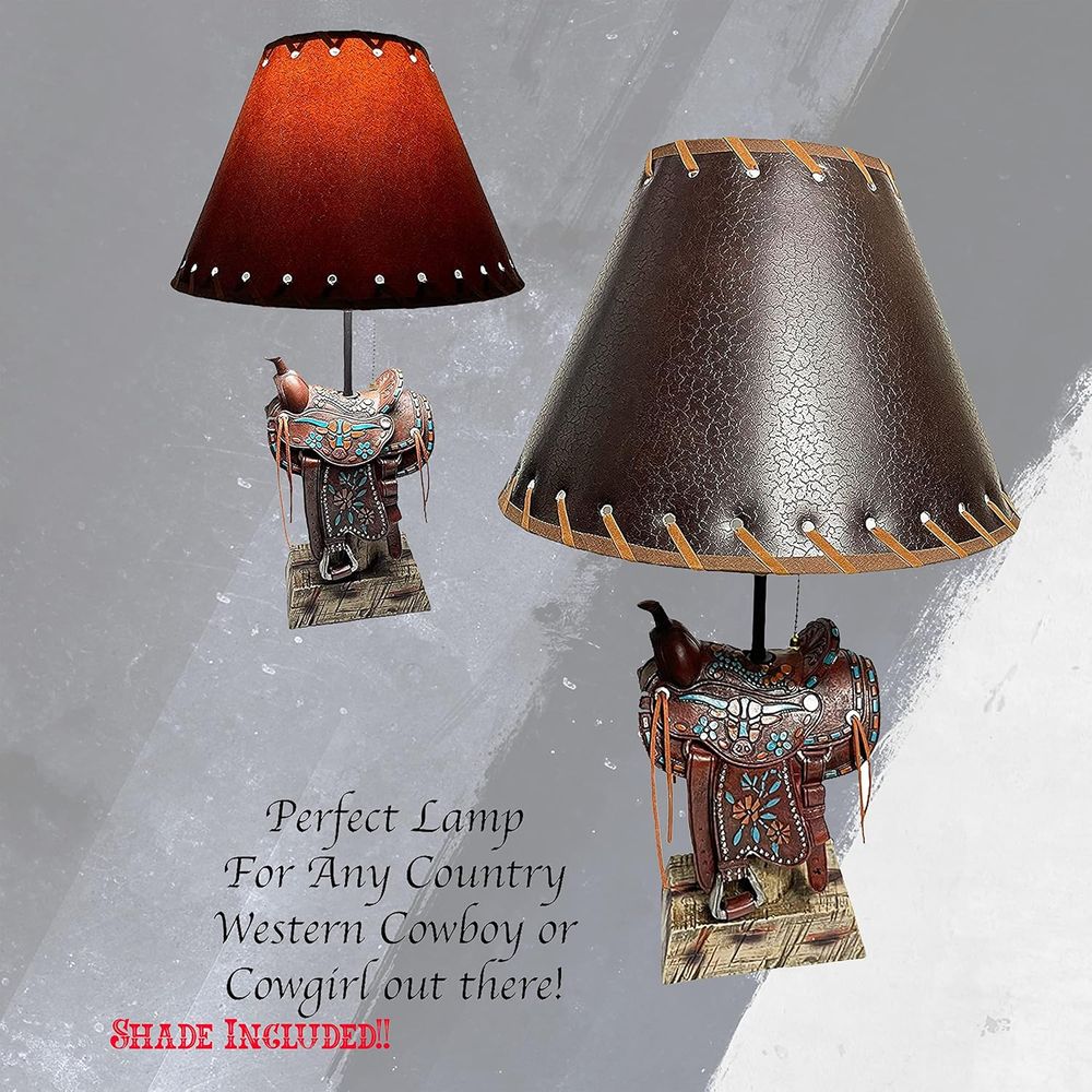 Lampa stołowa w stylu kowbojsk – Home Decor Room recenzja i cena