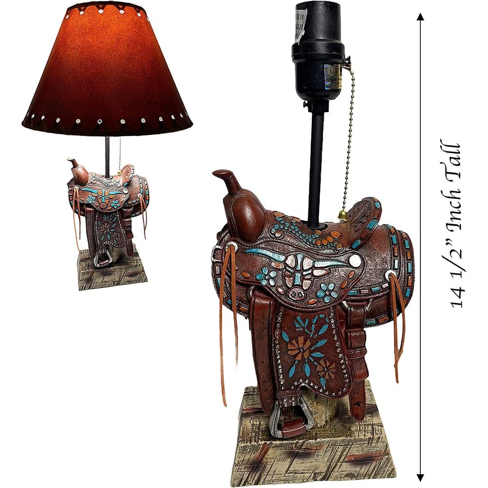 Lampa stołowa w stylu kowbojsk – Home Decor Room recenzja i cena