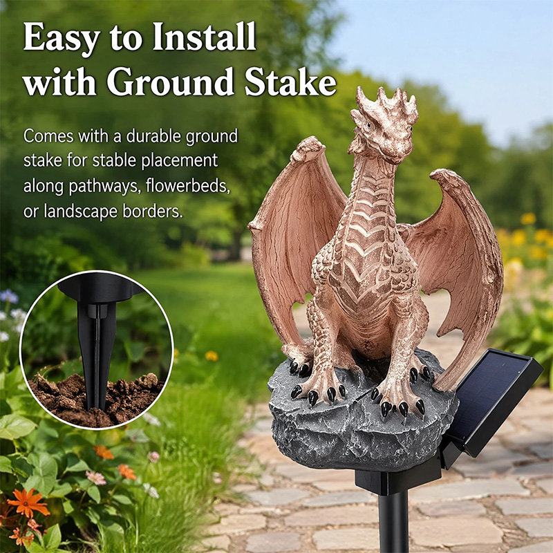Lampa ogrodowa solarna Dragon  – Home Decor Quirky recenzja i cena