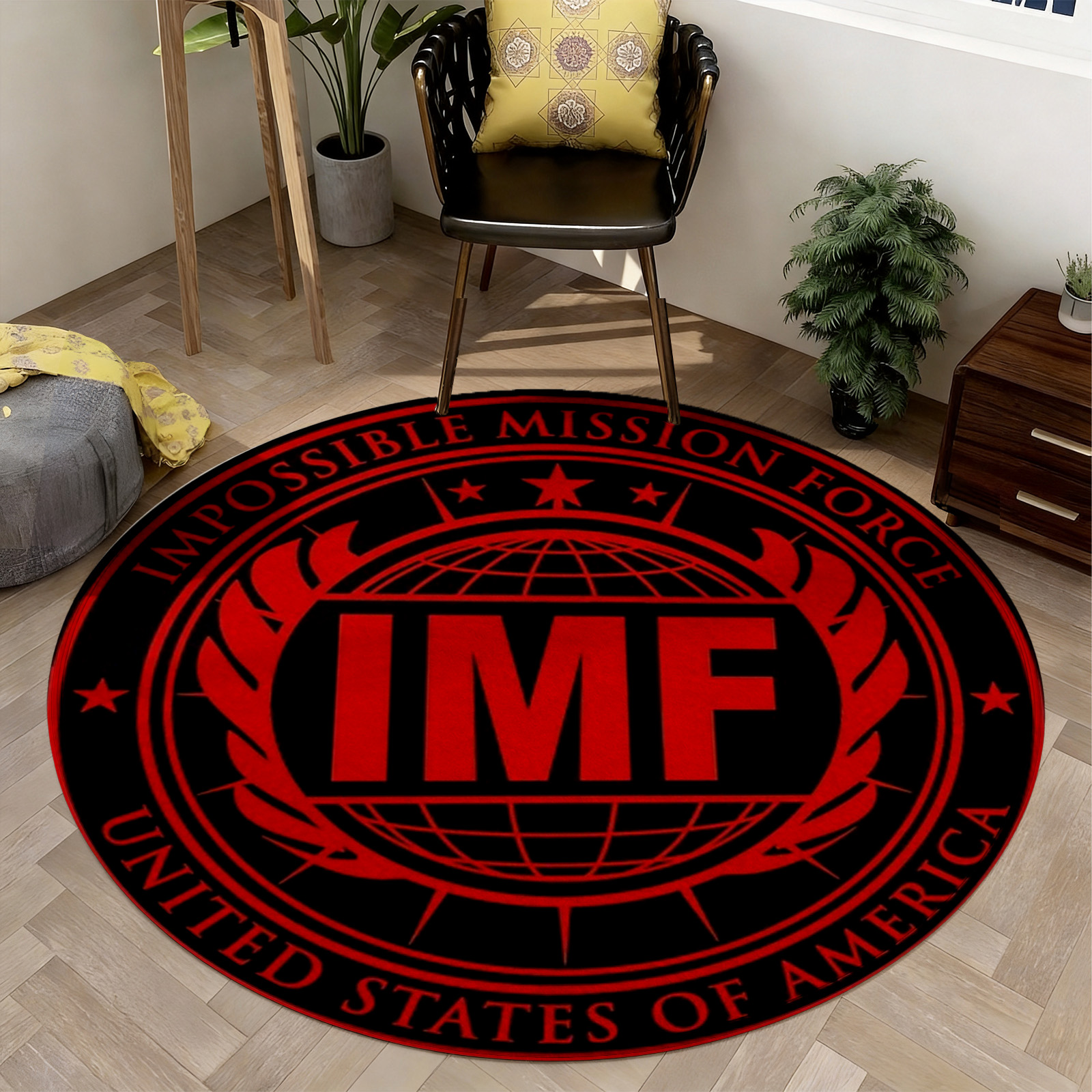 Okrągły dywan okrągły mata pod – Home Decor Logo Design recenzja i cena