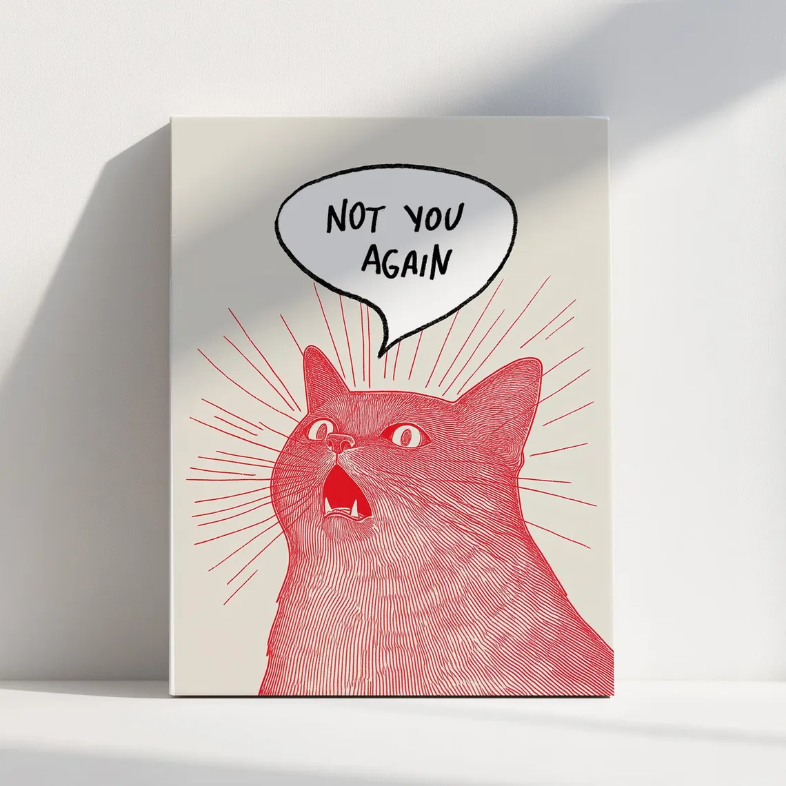Plakat z kotem: Nie Ty Żebym C – Home Decor Quirky recenzja i cena
