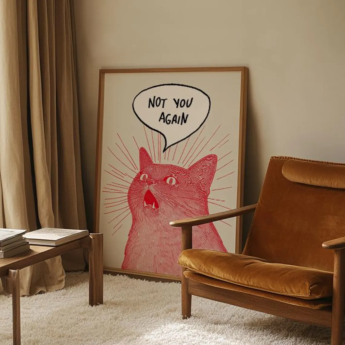 Plakat z kotem: Nie Ty Żebym C – Home Decor Quirky recenzja i cena
