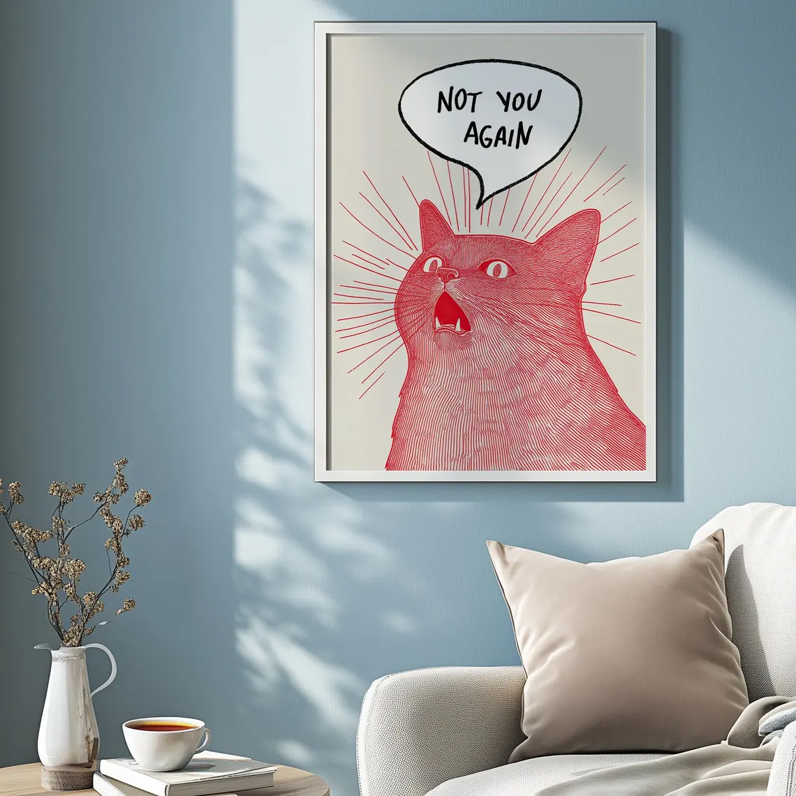 Plakat z kotem: Nie Ty Żebym C – Home Decor Quirky recenzja i cena