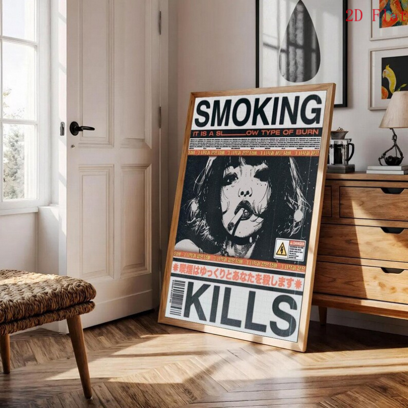 Płaski plakat 2D na płótnie, 1 – Home Decor Magazine recenzja i cena