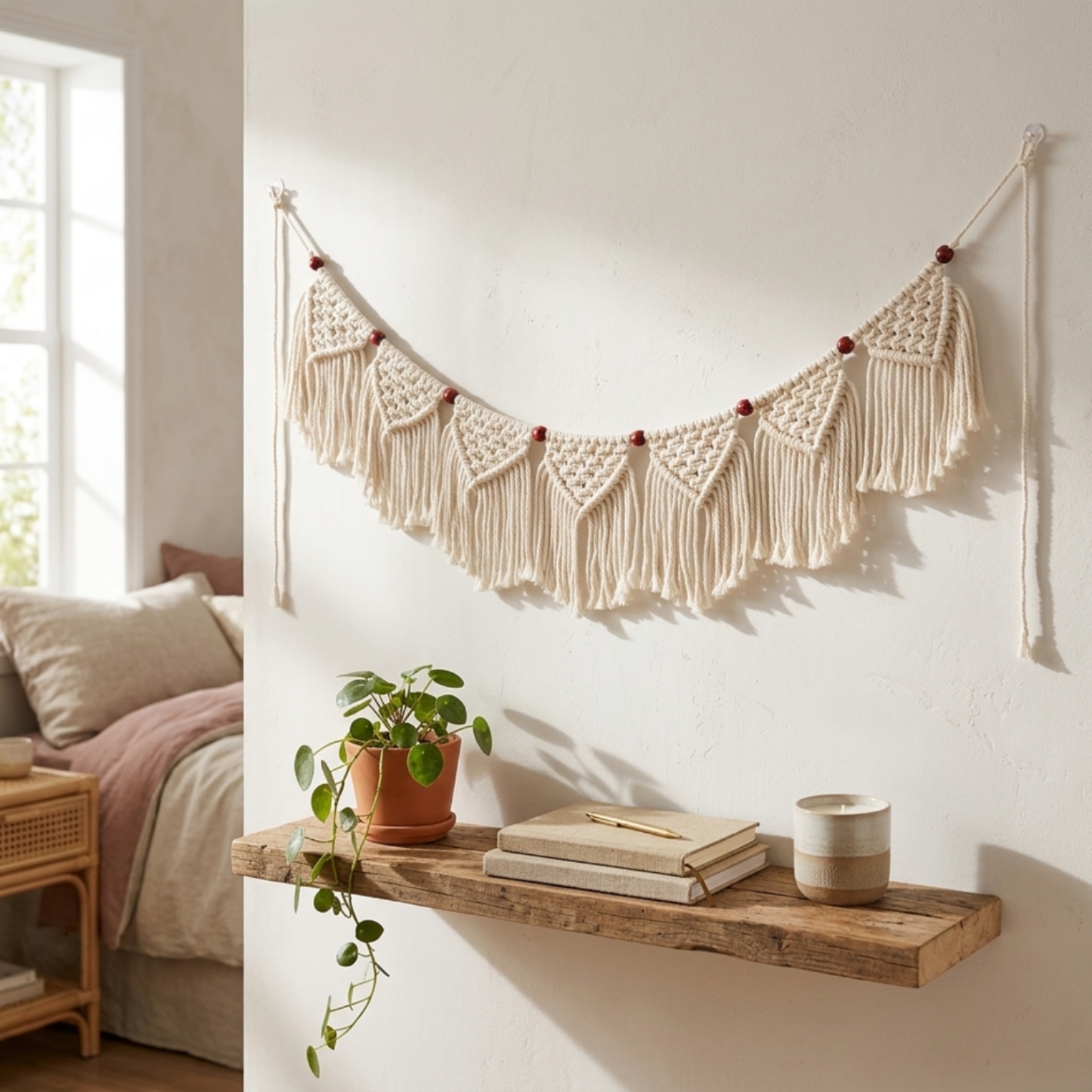 Makrama na ścianę, makrama ozd – Macrame Wall Hanging recenzja i cena