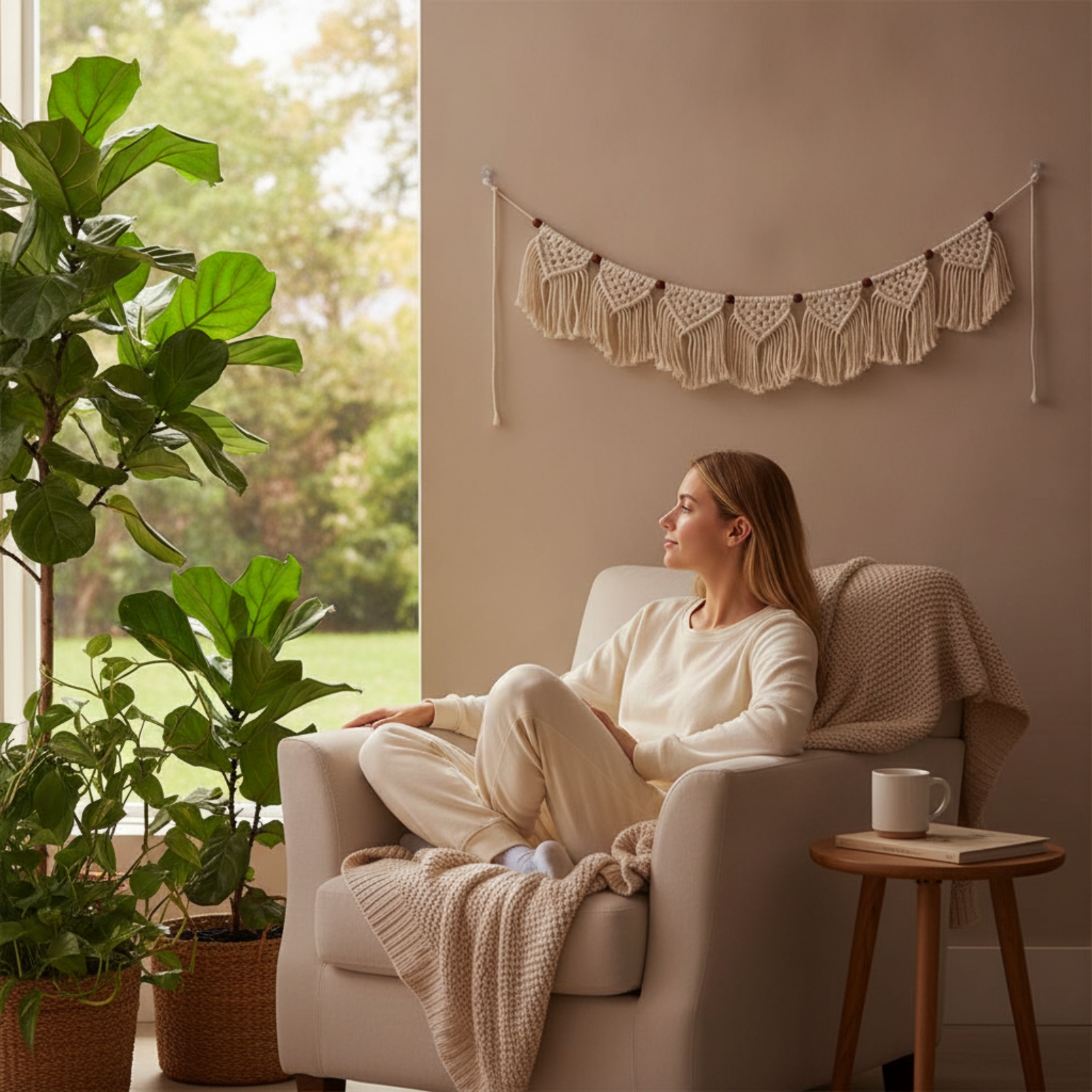 Makrama na ścianę, makrama ozd – Macrame Wall Hanging recenzja i cena