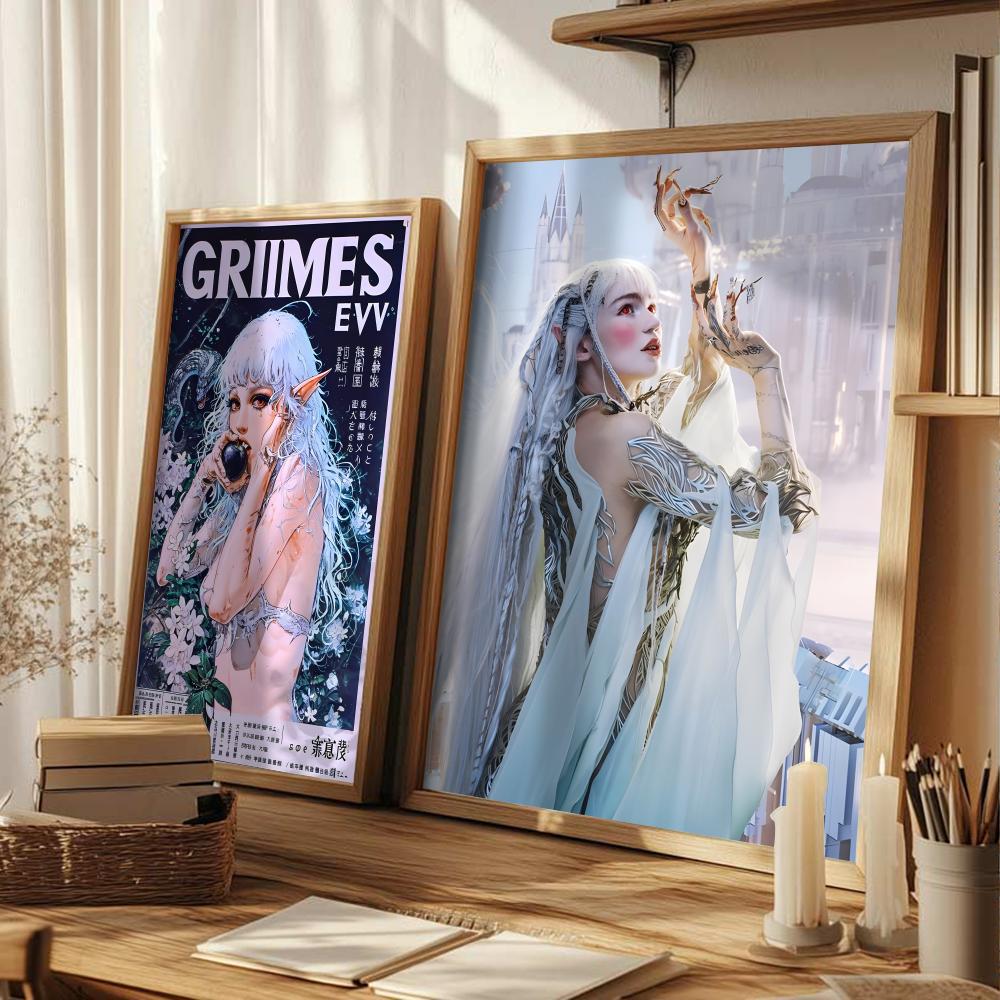 Plakat z piosenkarką pop G_Gri – Home Decor Magazine recenzja i cena