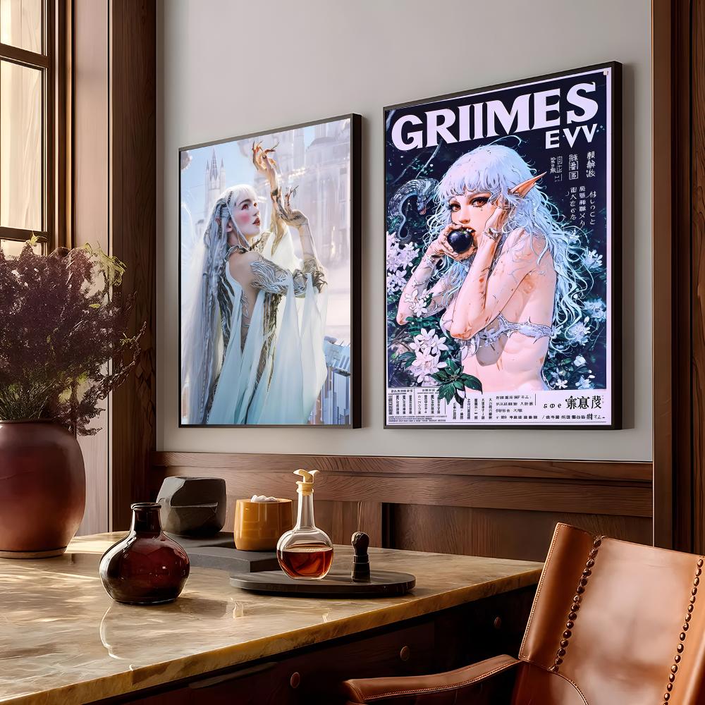 Plakat z piosenkarką pop G_Gri – Home Decor Magazine recenzja i cena