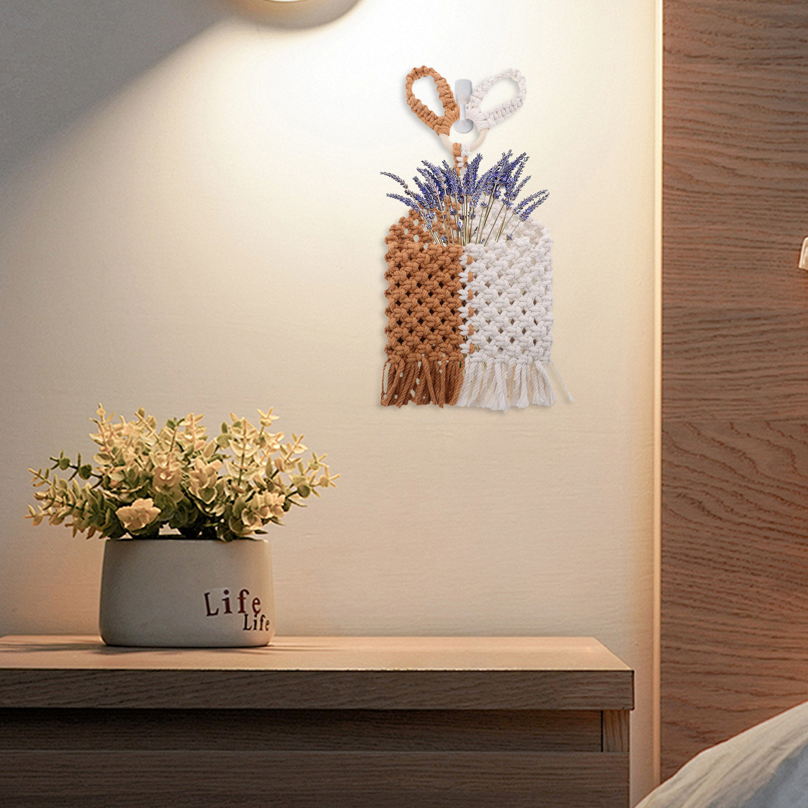 Bawełniana, ręcznie tkana makr – Macrame Wall Hanging recenzja i cena