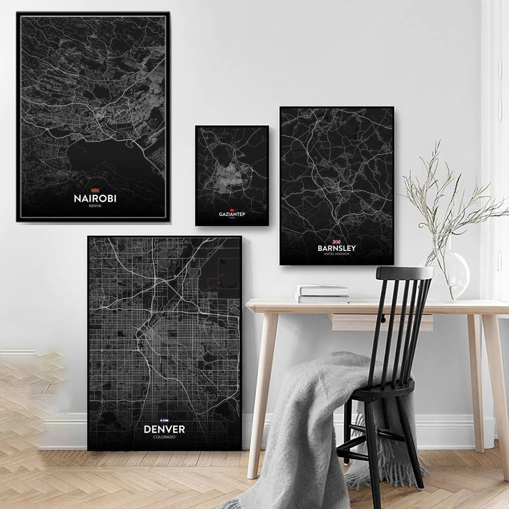 Paryż Londyn Nowy Jork Mapa Mi – Home Decor New York recenzja i cena