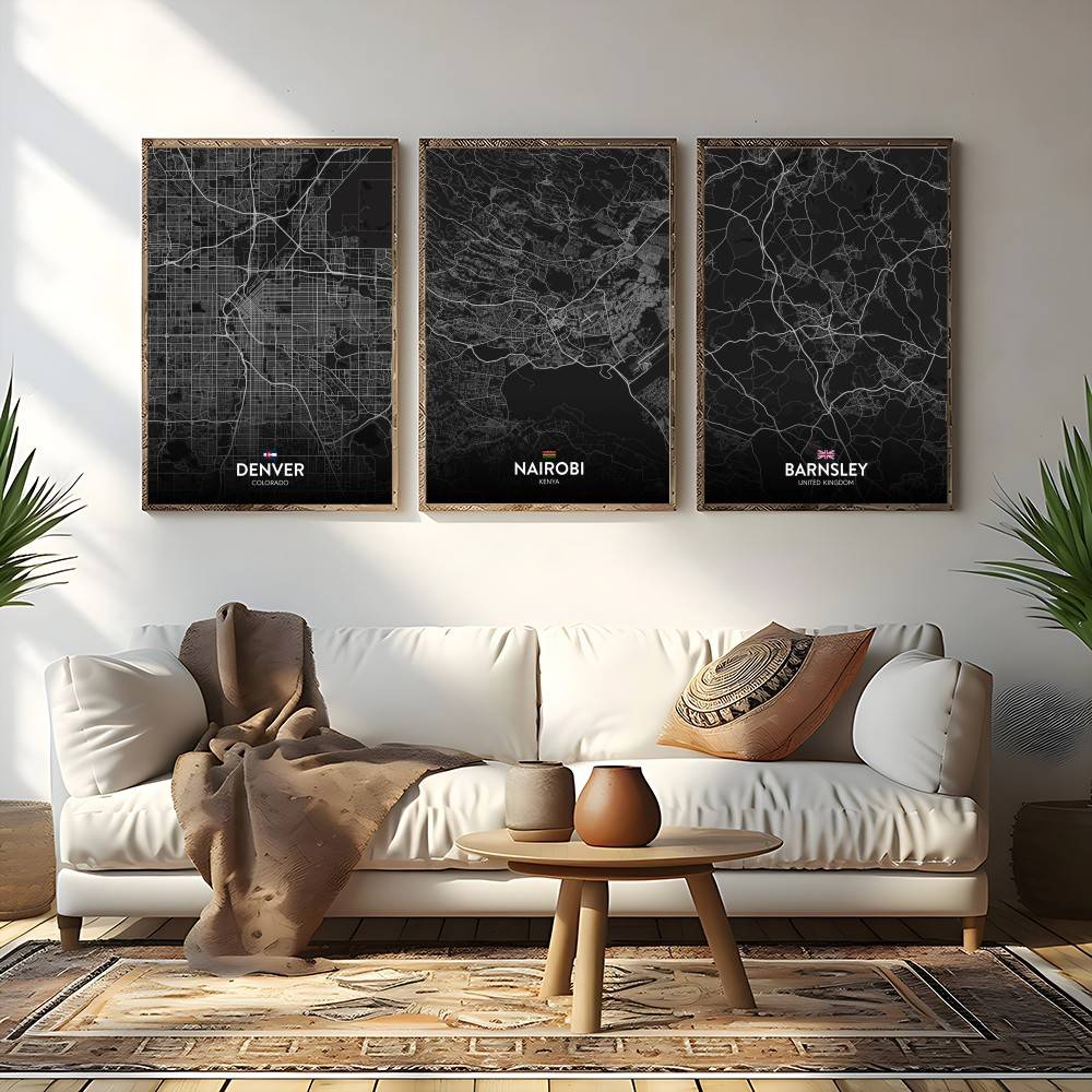 Paryż Londyn Nowy Jork Mapa Mi – Home Decor New York recenzja i cena