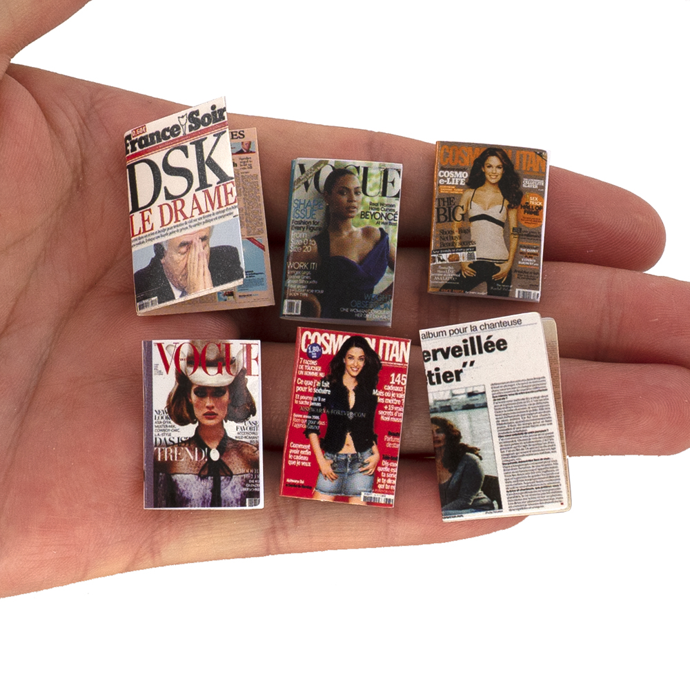 6 sztuk 1/12 Dollhouse miniatu – Home Decor Magazine recenzja i cena