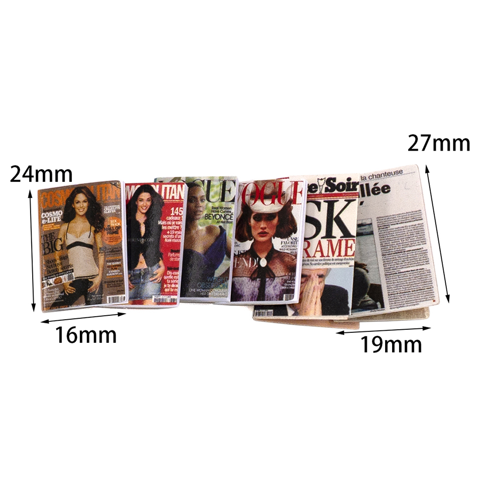 6 sztuk 1/12 Dollhouse miniatu – Home Decor Magazine recenzja i cena