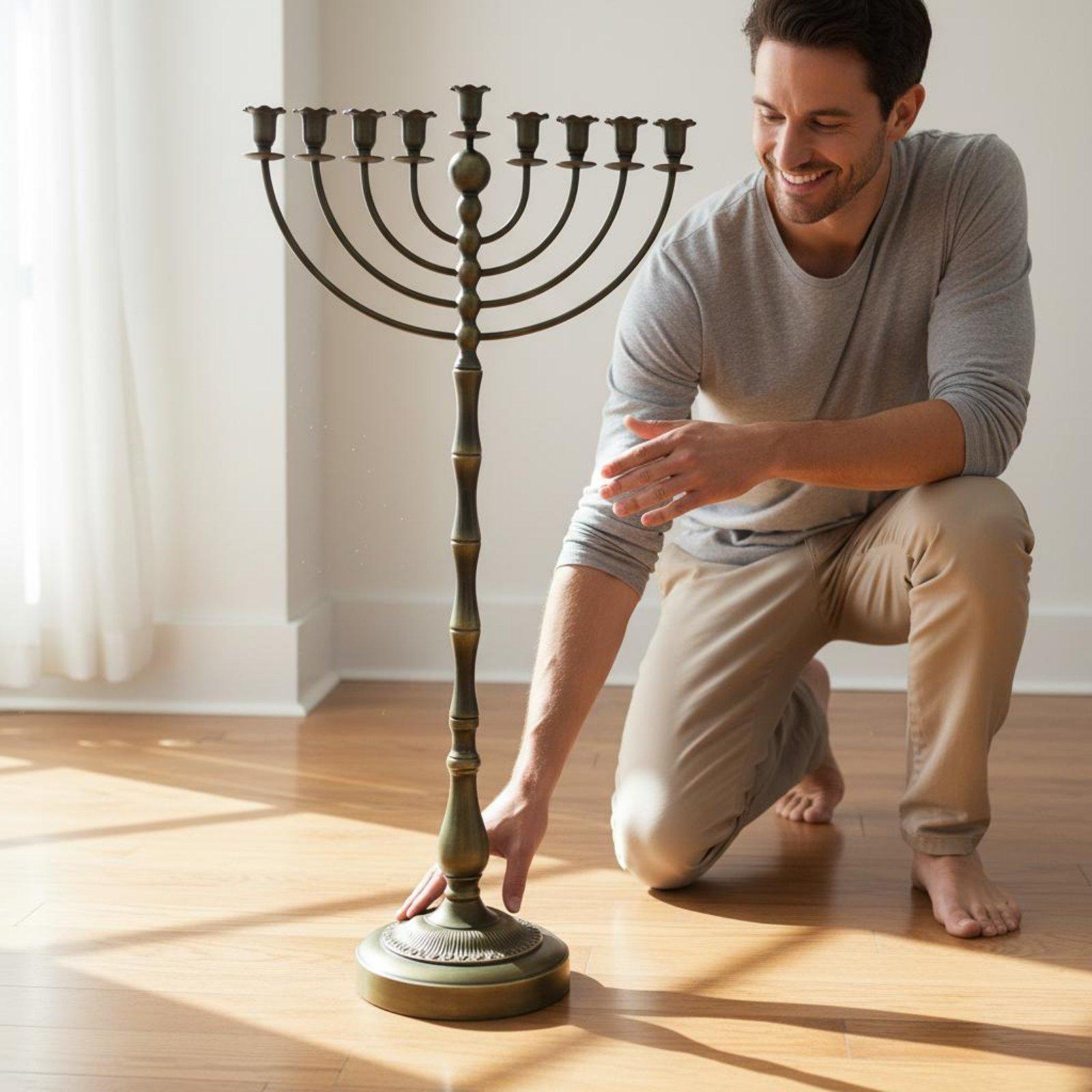 Antyczny brązowy świecznik men – Home Decor In recenzja i cena