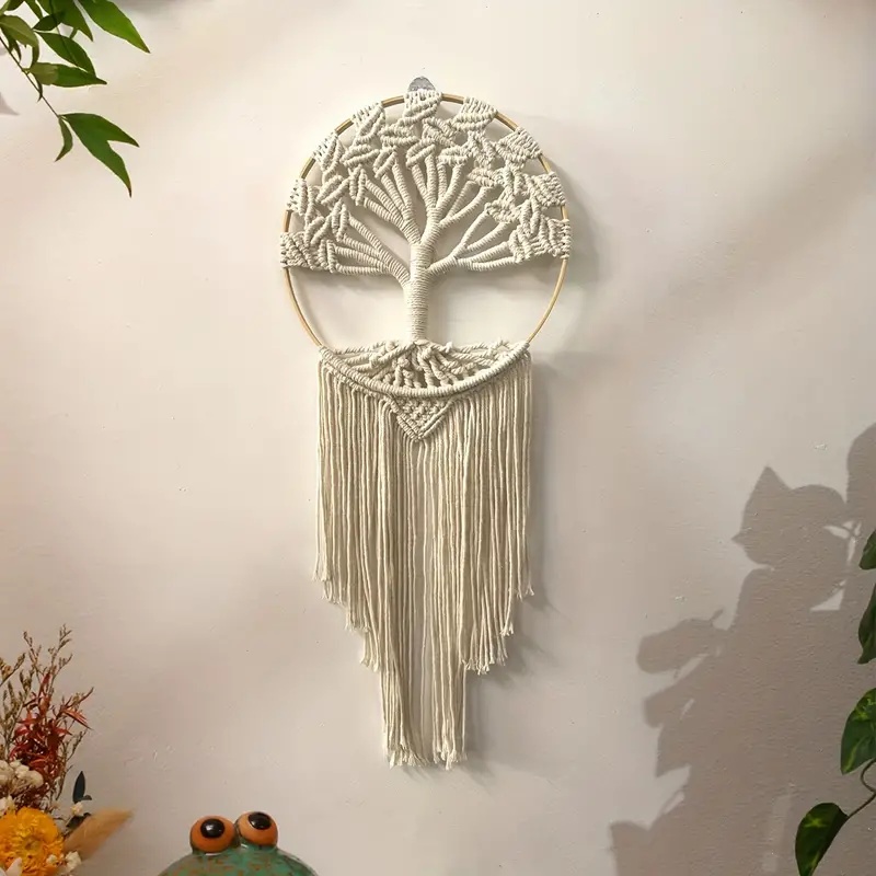 Drzewo życia Makrama Wisząca Ś – Macrame Wall Hanging recenzja i cena