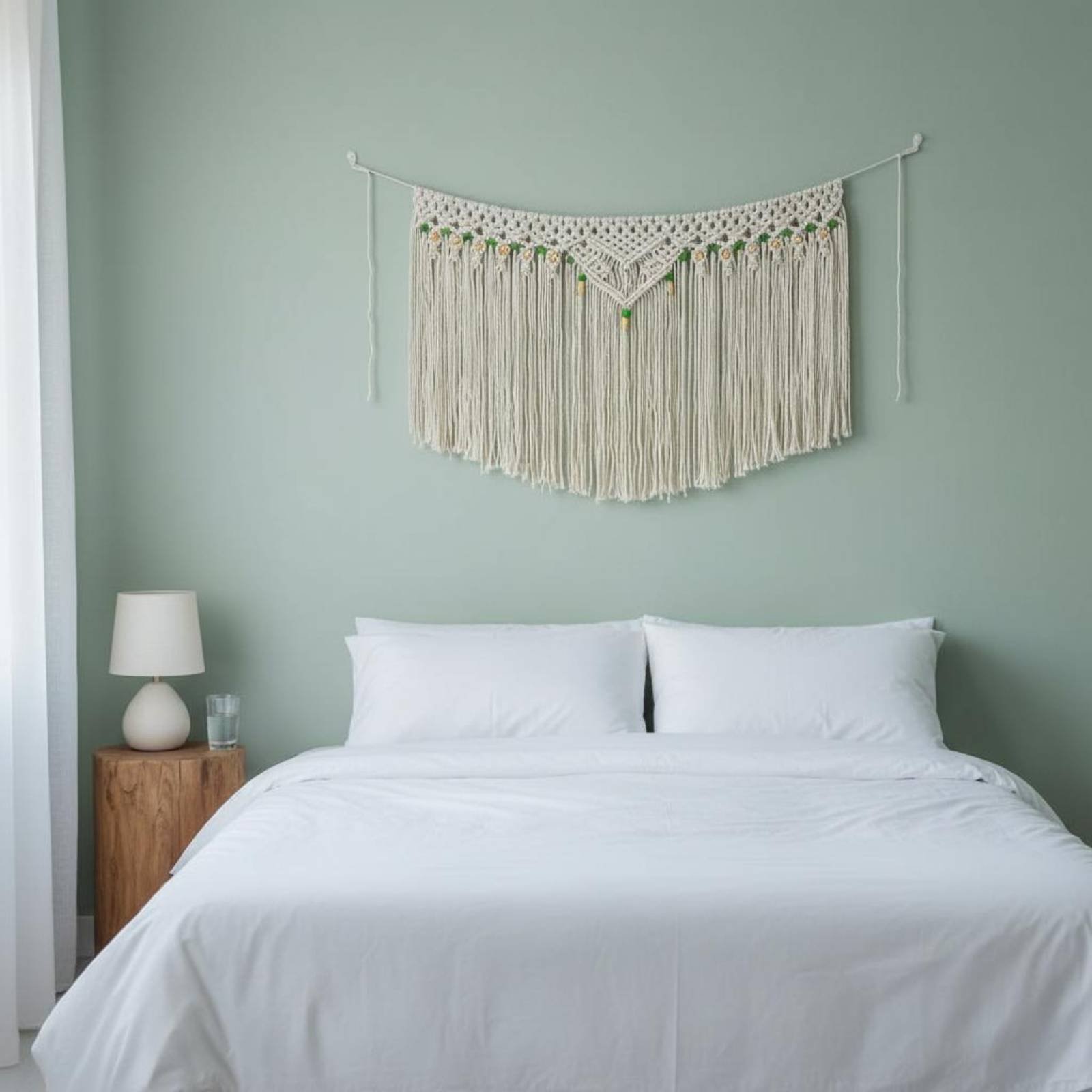 Dekoracyjna makrama z frędzlam – Macrame Wall Hanging recenzja i cena