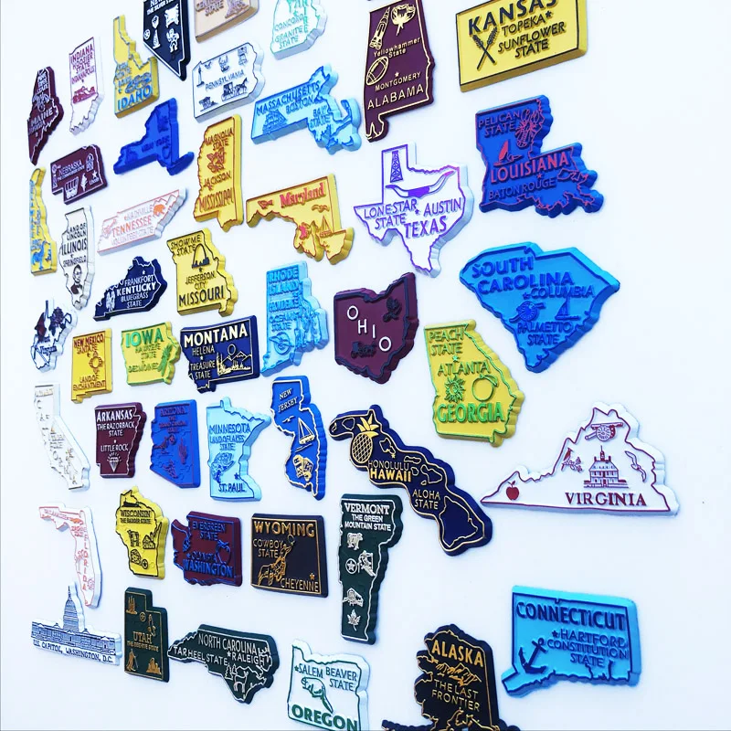 Magnes na lodówkę z mapą Stanó – Home Decor New York recenzja i cena