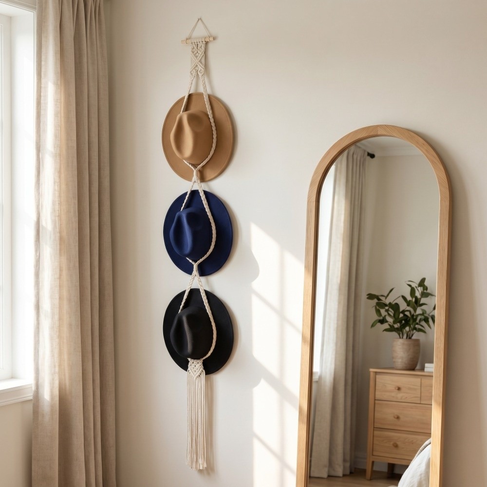 Wieszak na kapelusze z bawełny – Macrame Wall Hanging recenzja i cena