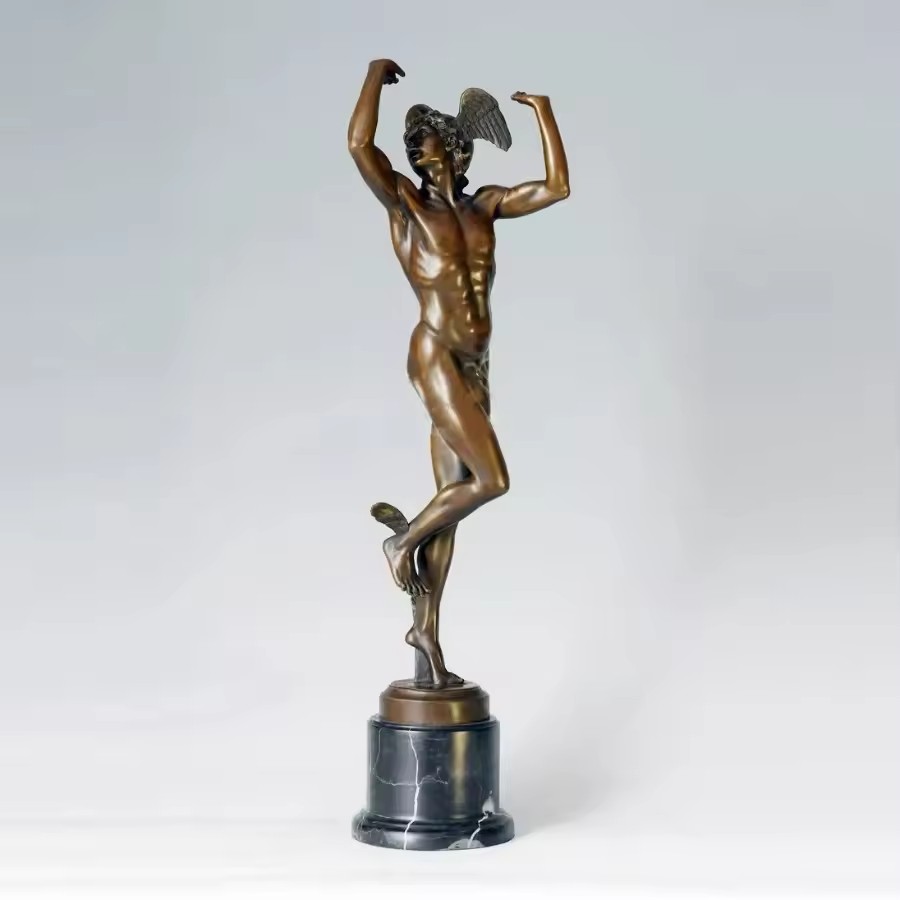 Brązowa Grecka Hermes Rzymski  – Home Decor Hermes recenzja i cena