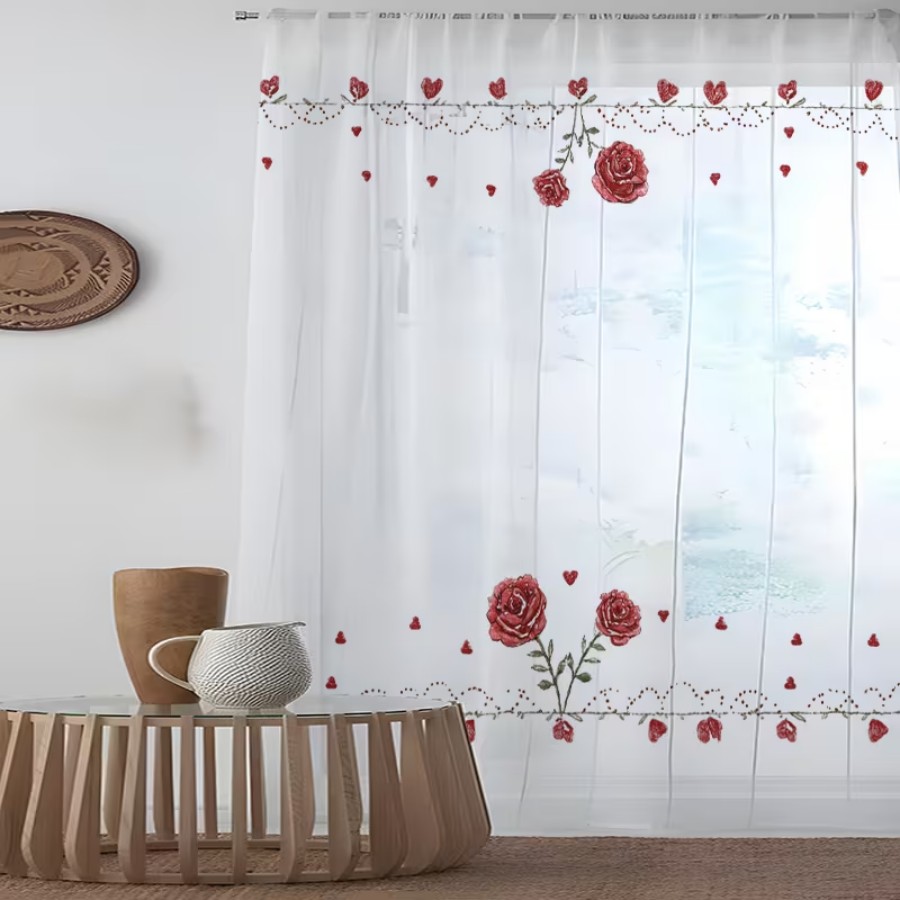 2 szt. Przezroczyste zasłony z – Home Decor Gothic recenzja i cena