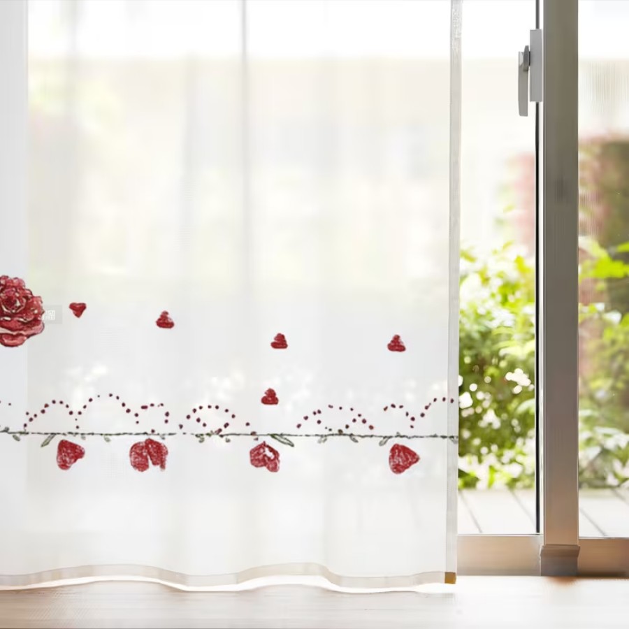 2 szt. Przezroczyste zasłony z – Home Decor Gothic recenzja i cena