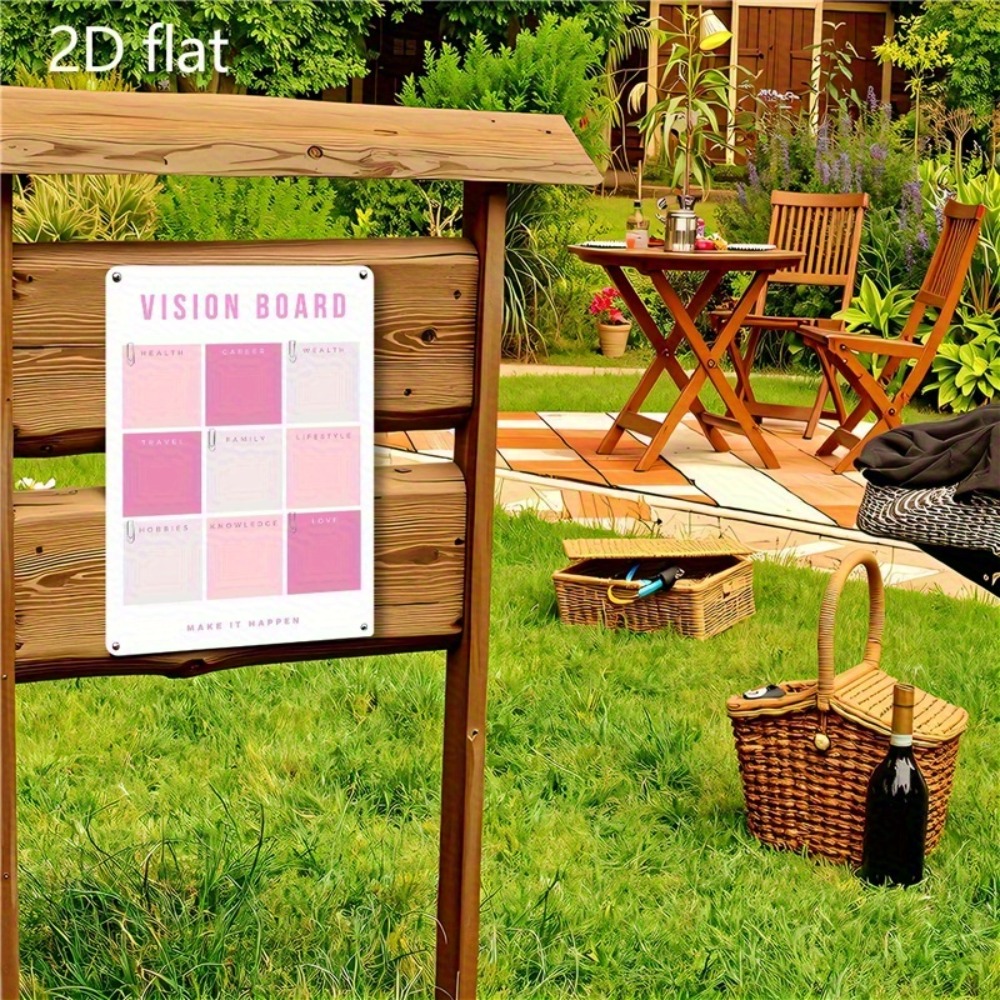 Dekoracja ścienna 2D z płaskie – Home Decor Vision Board recenzja i cena