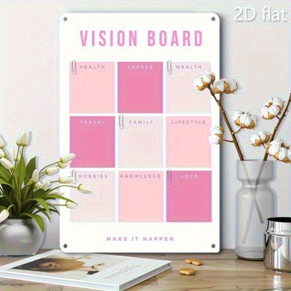 Dekoracja ścienna 2D z płaskie – Home Decor Vision Board recenzja i cena