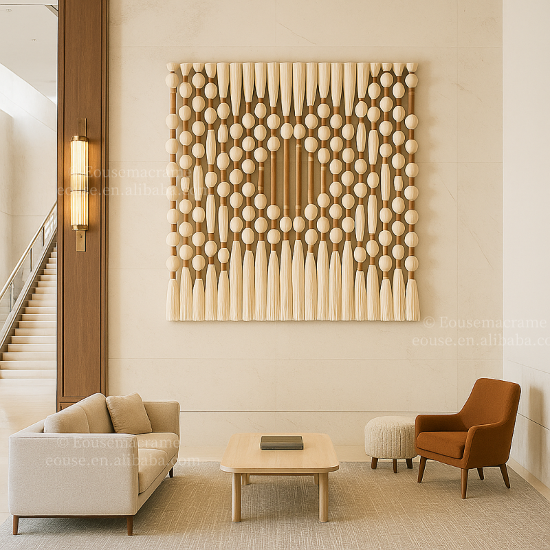 Duży Makrama Dekoracja Ścienna – Macrame Wall Hanging recenzja i cena
