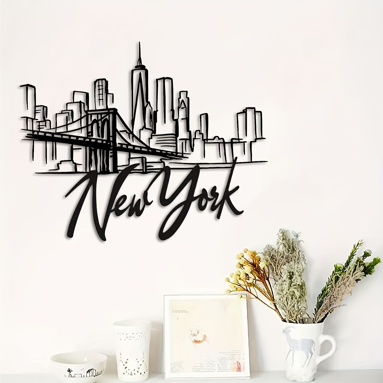 CIFBUY Metalowa Dekoracja Ście – Home Decor New York recenzja i cena