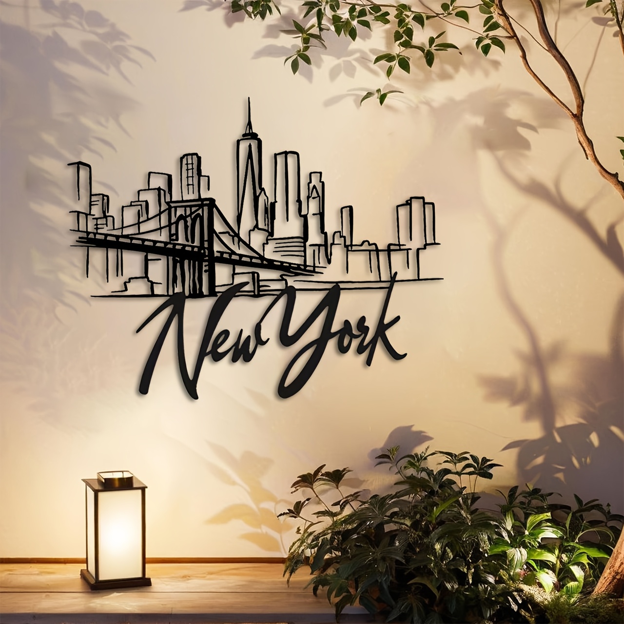 CIFBUY Metalowa Dekoracja Ście – Home Decor New York recenzja i cena