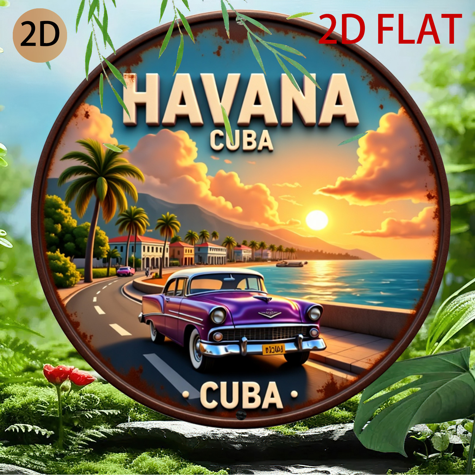 2D Płaski Okrągły Logo Havana  – Home Decor Logo Design recenzja i cena