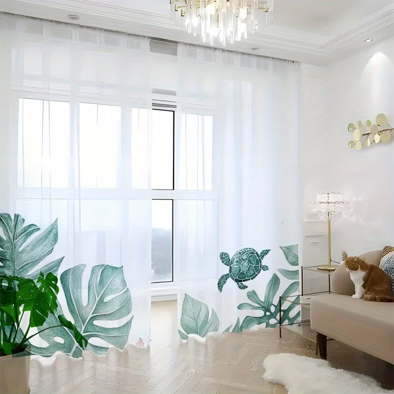 2 szt. Przezroczyste zasłony z – Home Decor Gothic recenzja i cena